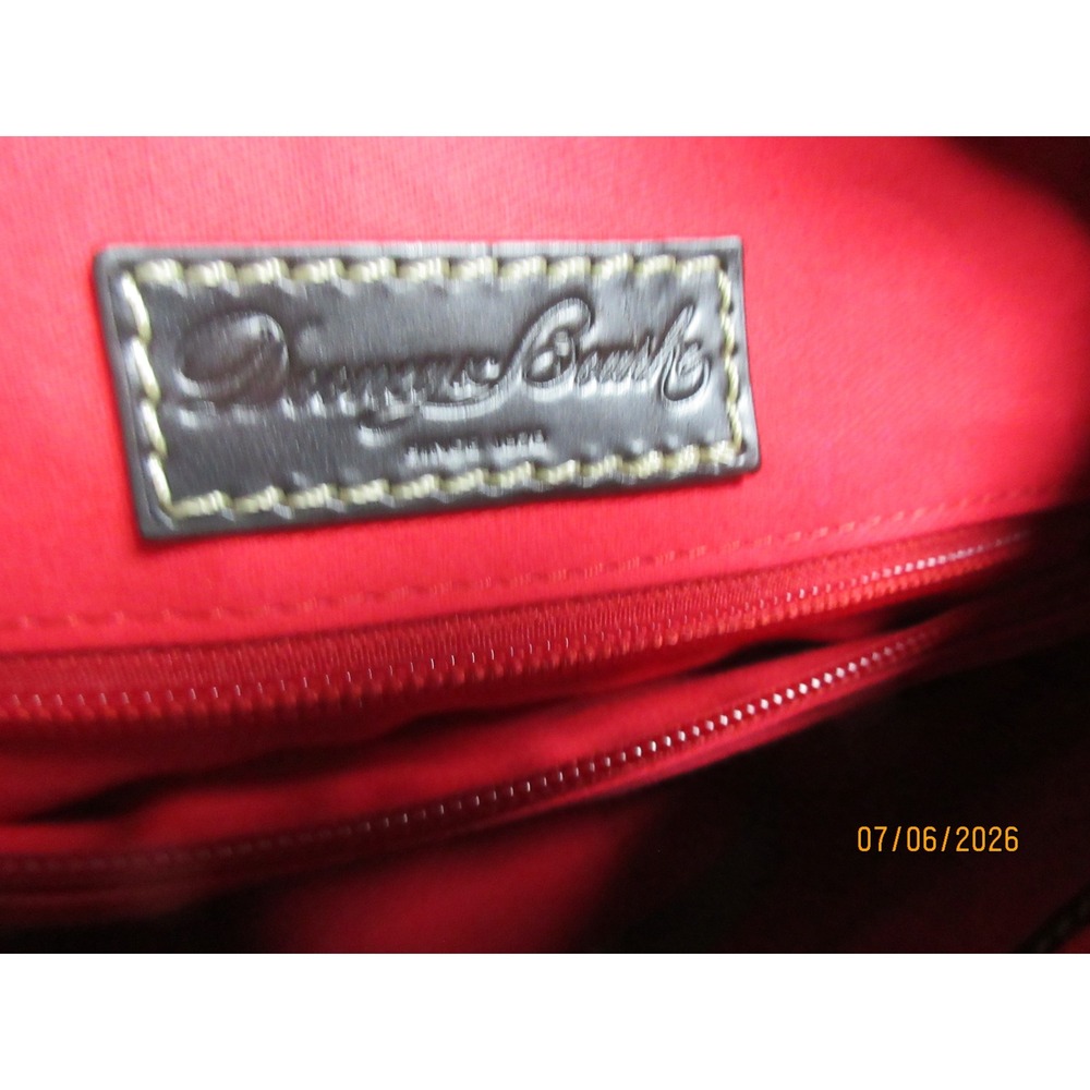 Dooney & Bourke Pebble Grain Leather Hobo Shoulder Bag Elephant Grey Silver Tone - Picture 6 of 7